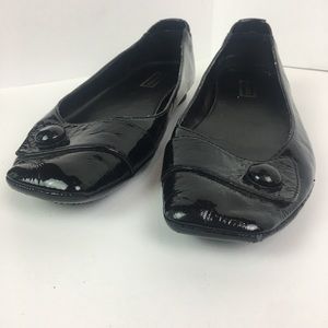 M Patrick Leather Flat 8M Black.